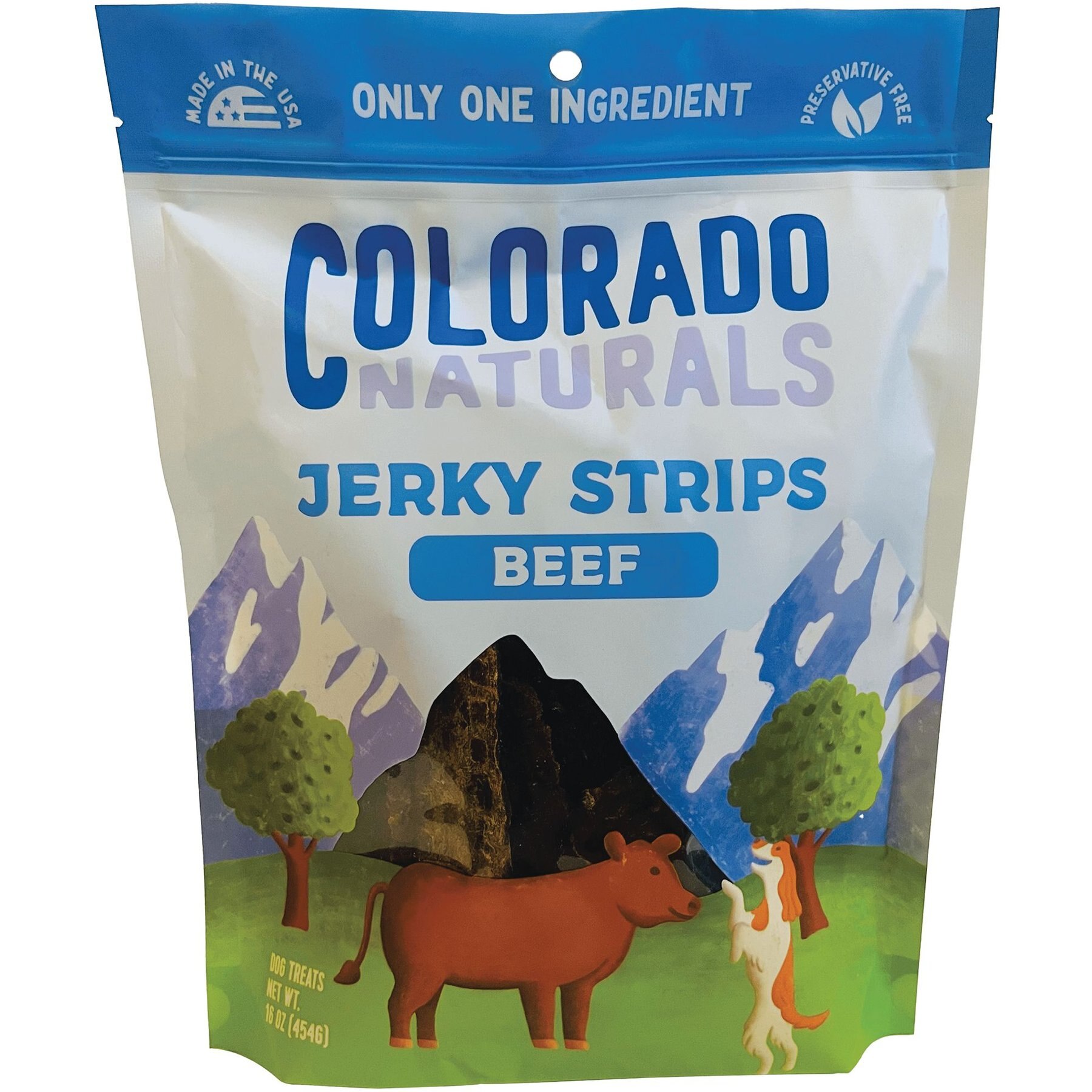 Colorado Naturals Beef Jerky Style Dog Treats, 16-oz bag
