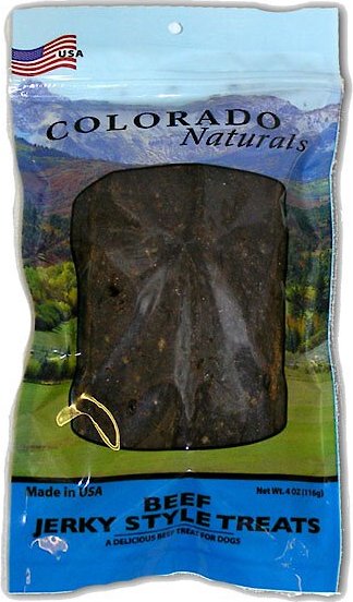 Colorado Naturals Beef Jerky Style Treats, 4-oz bag slide 1 of 1