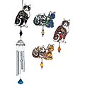 Carson Industries Pewterworks "Cats" Chimes