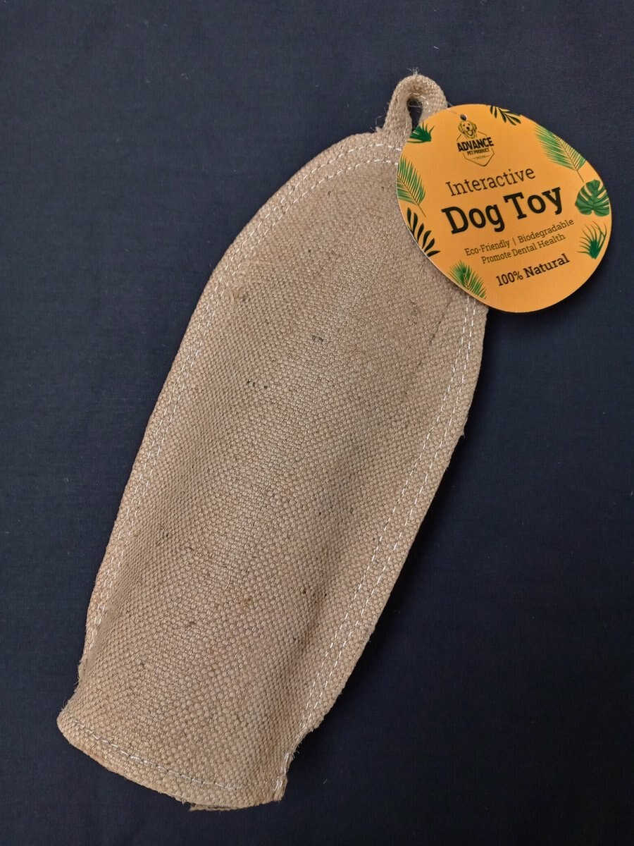 ADVANCE PET PRODUCT Jute Fiber Crinkler Dog Toy