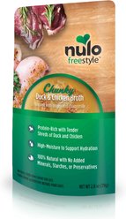 Nulo FreeStyle Chunky Duck & Chicken Broth Wet Cat Food, 2.8-oz pouch, case of 24