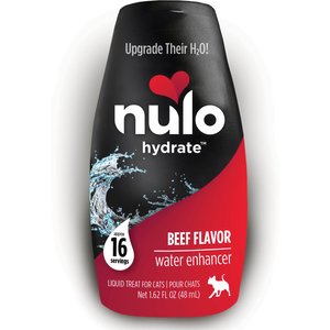 Nulo Hydrate Beef Flavor Water Enhancer Liquid Supplement for Cats, 1.62-oz bottle, case of 12