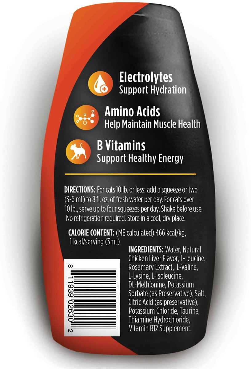 NULO Hydrate Chicken Liver Flavored Water Enhancer Liquid Supplement