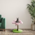 KBSPETS Uno Floral 23-in Sisal Cat Tree, Cherry Blossom