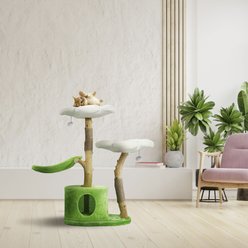 KBSPETS Floral 45-in Sisal Cat Tree, Daisy
