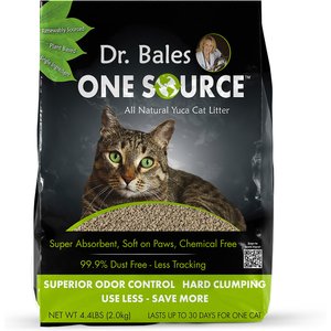 Dr. Bales One Source Clumping Cat Litter, 4.4-lb bag