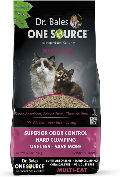 Dr. Bales One Source Clumping Cat Litter, 17.6-lb bag slide 1 of 9