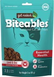 Get Naked Biteables Essential Health Soft Cat Treats, 3-oz bag