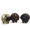 HuggleHounds Ruff-Tex Assorted Mutt Balls (Finbar, Wally & Puggie) Dog Toy, 3 count