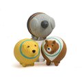 HuggleHounds Ruff-Tex Assorted Mutt Balls Dog Toys, Medium/Large, 3 count