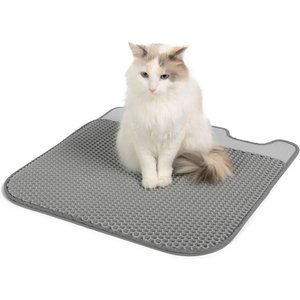 Out of Stock CASA LEO Leo s Loo Cat Litter Mat Grey Chewy