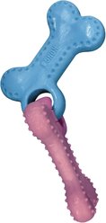 KONG ChewStix Puppy Linked Bones, Pink/Blue, Medium