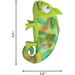 KONG Refillables Chameleon Cat Toy, Green