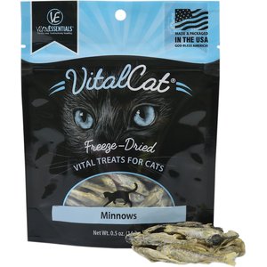 Vital Essentials Minnows Freeze-Dried Cat Treats, 0.5-oz bag