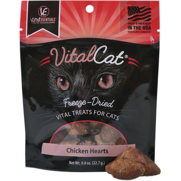Simple Food Project Chicken Hearts Freeze-Dried Cat Treats, .9-oz