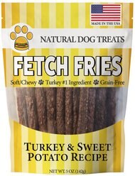 Fast Pet Food Fetch Fries Organic Turkey & Sweet Potato Grain-Free Dog Treats, 5-oz bag slide 1 of 3