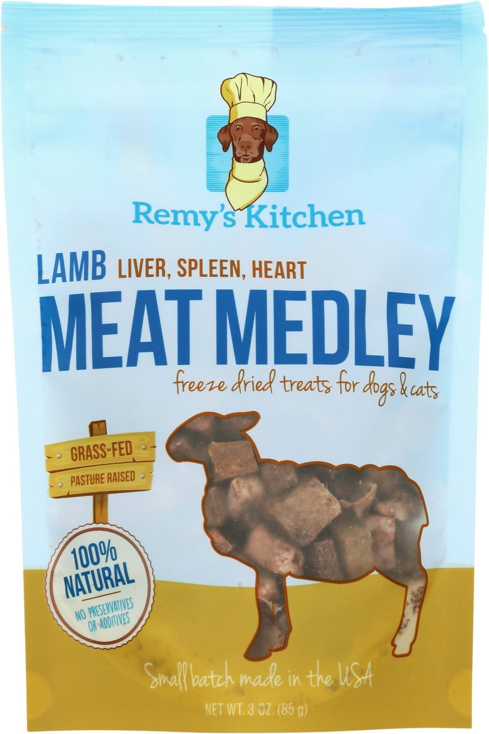 REMY'S KITCHEN Lamb Liver, Spleen, Heart Meat Medley Freeze-Dried Dog ...