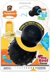 Nylabone Strong MAX Chew Cone Stuffable Chew Toy for Dogs MAX Rubber Stuffable Cone Beef Max, Medium slide 1 of 9