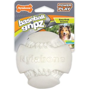 Nylabone Power Play Dog Baseball Gripz Dog Toy