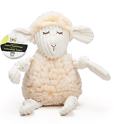 HuggleHounds HuggleFleece FlufferKnottie Louise the Lamb Dog Toy, Small