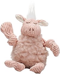 HuggleHounds HuggleFleece FlufferKnottie Penelope the Pig Dog Toy, Small