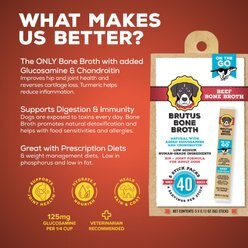 Brutus Broth Instant Bone Broth Beef Flavor Dry Dog Food Topper, 5 count slide 2 of 4