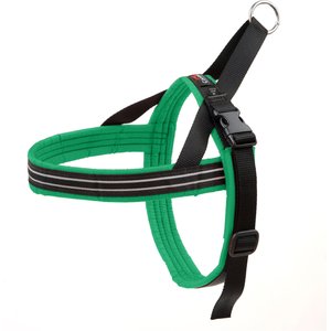 ComfortFlex Fully Padded Non-Chafing Reflective Sport Dog Harness, Kelly Green, Medium/Large