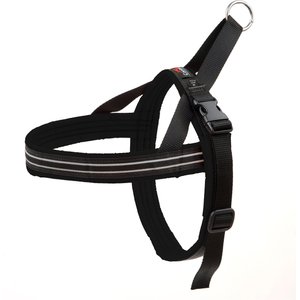 ComfortFlex Fully Padded Non-Chafing Reflective Sport Dog Harness, Raven, Medium/Large