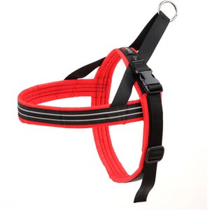 ComfortFlex Fully Padded Non-Chafing Reflective Sport Dog Harness, Red, Medium/Large