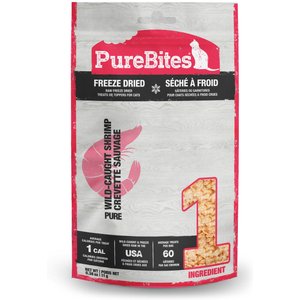 PureBites Shrimp Freeze-Dried Raw Cat Treats, 0.38-oz bag