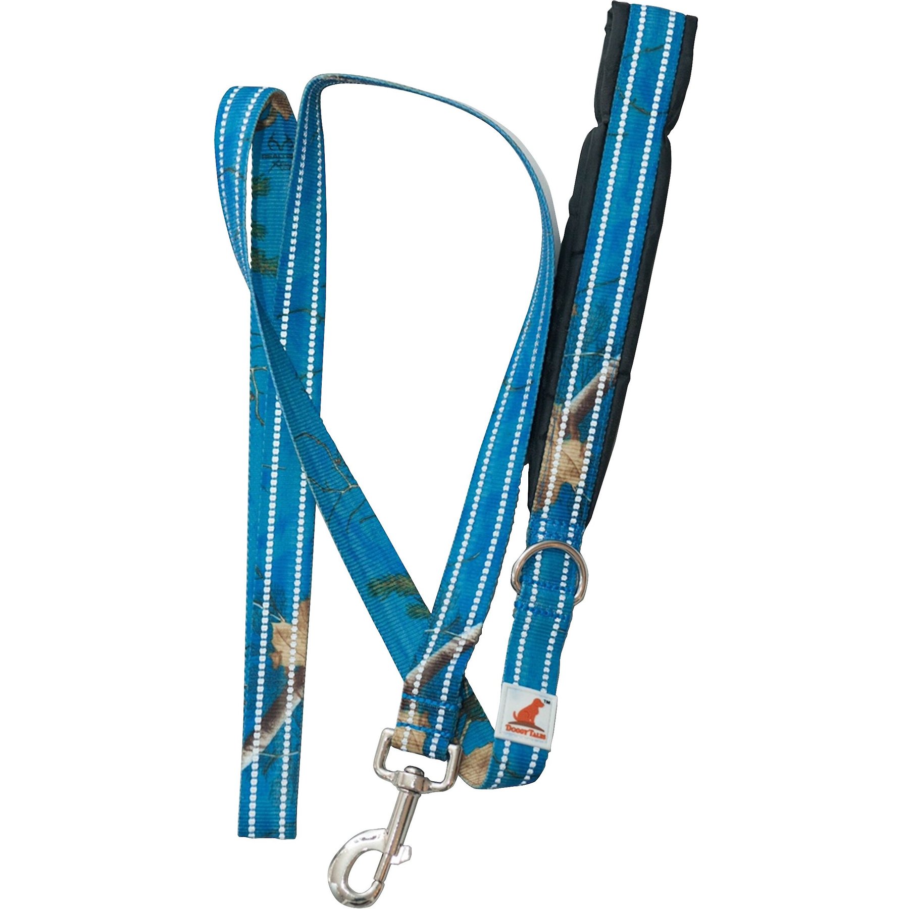 Doggy Tales Doggy Tales Realtree Classic Dog Leash, 6-ft long, Surf Blue