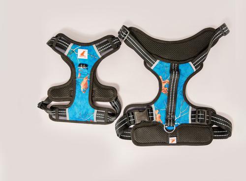 Show full view: Doggy Tales Realtree 2X Sport Dog Harness, Surf Blue, Medium slide 4 of 8