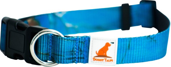 Doggy Tales Realtree Adjustable Dog Collar, Surf Blue, Small slide 1 of 3