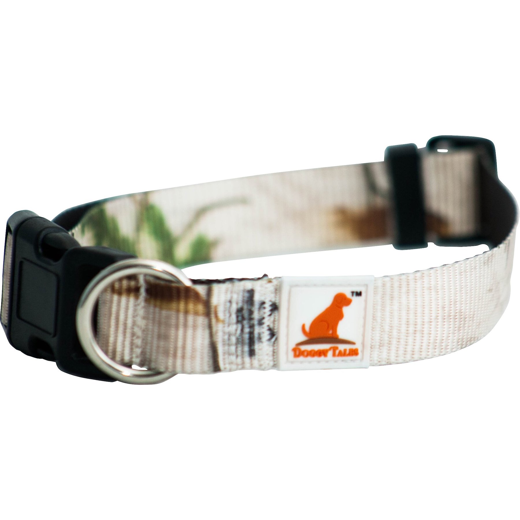 Doggy Tales Doggy Tales Realtree Adjustable Dog Collar, Snow, Small