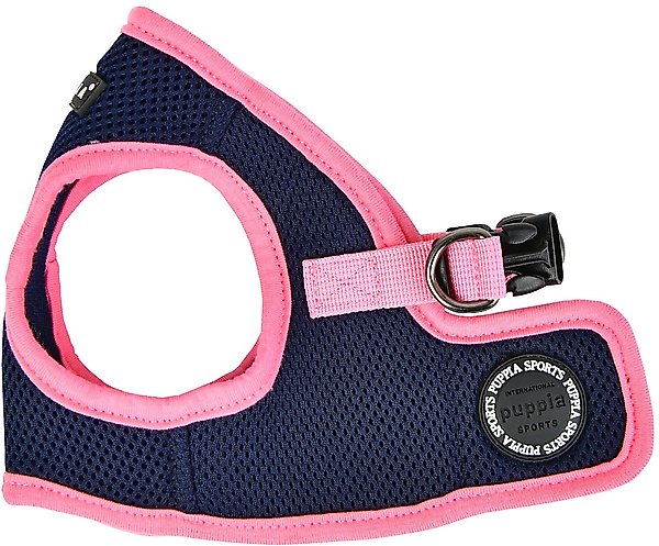 Puppia Soft Vest B Dog Harness, Navy, Large: 16.1 to 16.9-in chest slide 1 of 5