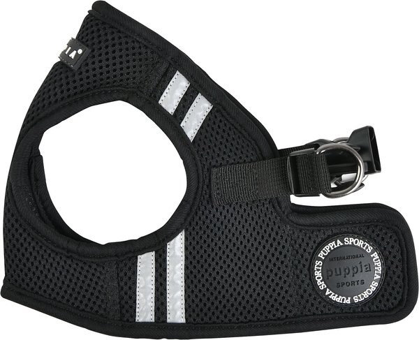 Puppia Soft Vest Pro Dog Harness, Black, Medium: 13.1 to 13.9-in chest slide 1 of 5