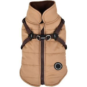 Puppia Mountaineer II Coat Dog Harness, Beige, Large: 18.9-in chest
