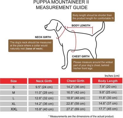 Show full view: Puppia Mountaineer II Coat Dog Harness, Black, Small: 14.2-in chest slide 4 of 4