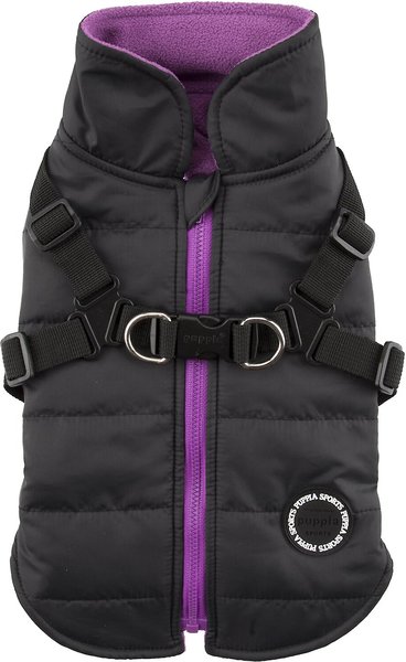 Puppia Mountaineer II Coat Dog Harness, Black, Large: 18.9-in chest slide 1 of 4