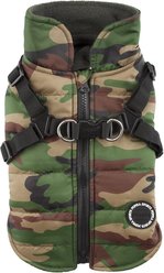 Puppia Mountaineer II Coat Dog Harness, Camo, Medium: 16.5-in chest