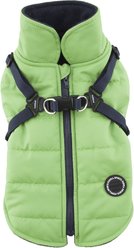 Puppia Mountaineer II Coat Dog Harness, Green, Medium: 16.5-in chest