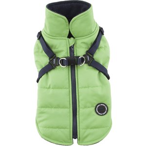 Puppia Mountaineer II Coat Dog Harness, Green, X-Large: 22.8-in chest