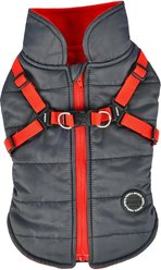 Puppia Mountaineer II Coat Dog Harness, Gray, Medium: 16.5-in chest