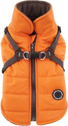 Puppia Mountaineer II Coat Dog Harness, Orange, Medium: 16.5-in chest