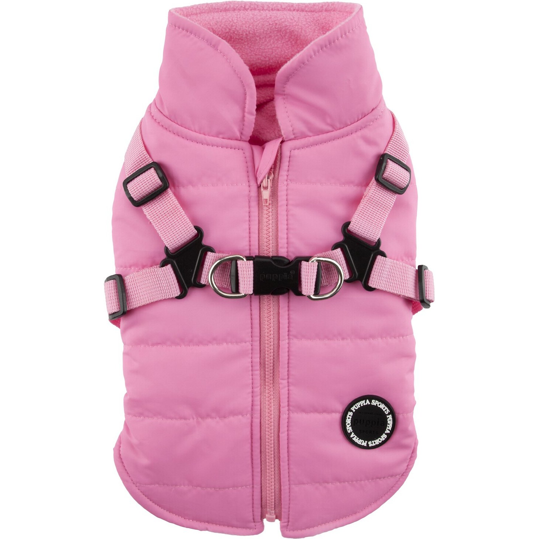 Puppia Mountaineer II Coat Dog Harness, Pink, Small: 14.2-in chest
