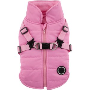 Puppia Mountaineer II Coat Dog Harness, Pink, Medium: 16.5-in chest