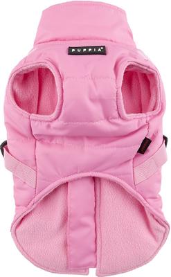 Show full view: Puppia Mountaineer II Coat Dog Harness, Pink, Large: 18.9-in chest slide 3 of 6