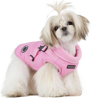 Show full view: Puppia Mountaineer II Coat Dog Harness, Pink, Large: 18.9-in chest slide 4 of 6