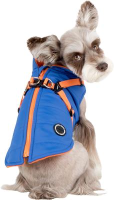 Show full view: Puppia Mountaineer II Coat Dog Harness, Royal Blue, Small: 14.2-in chest slide 3 of 5