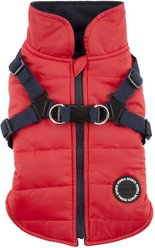 Puppia Mountaineer II Coat Dog Harness, Red, Medium: 16.5-in chest
